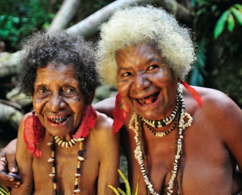 Traditional tribal ladies from Tufi, Papua New Guinea