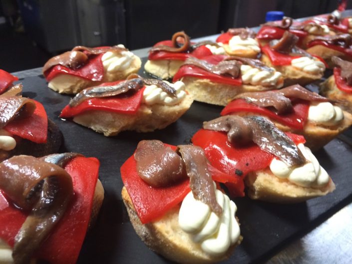 Winning a trip to the Basque Country, pintxos competition