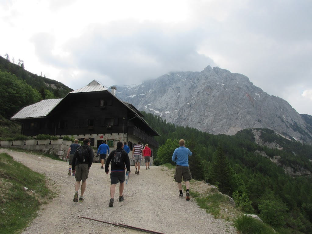 Hiking towards Prisank mountain, Slovenia
