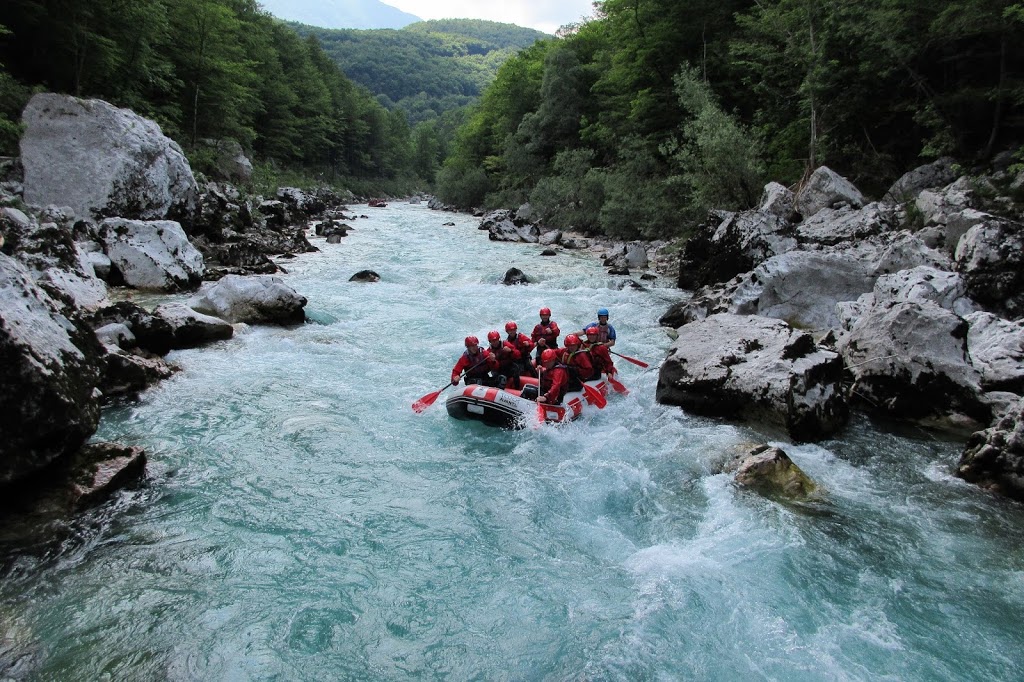 Rafting down the Emerald River - Triglav National Park, Slovenia