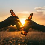 Beers in the sunset - Adventure Bagging