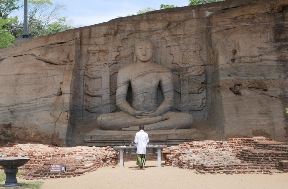 A Buddha wall carving - Polonnaruwa, Sri Lanka