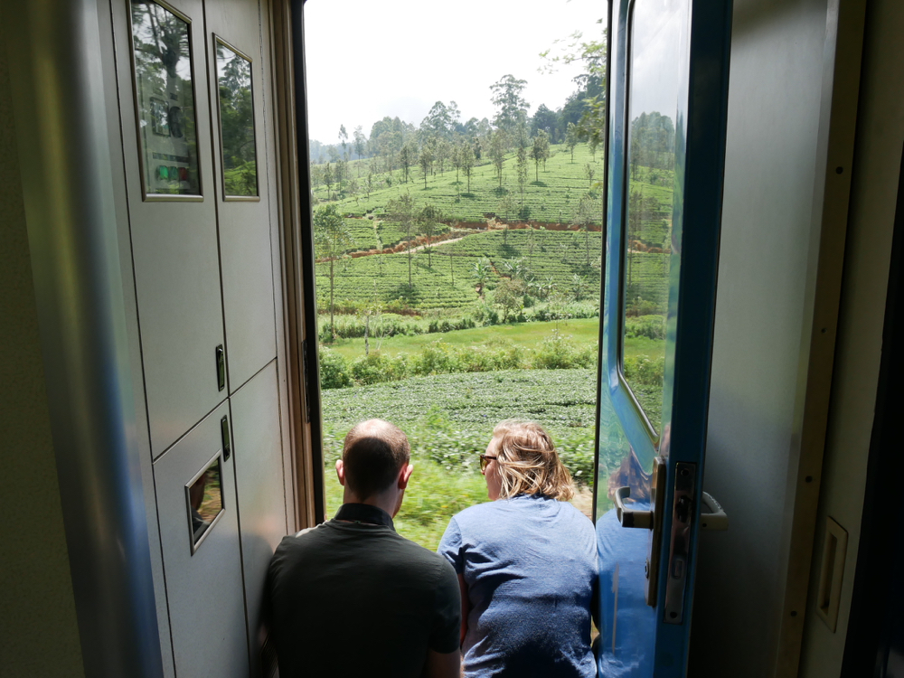 Views over the tea plantations - Kandy to Nanu Oya train - Sri Lanka