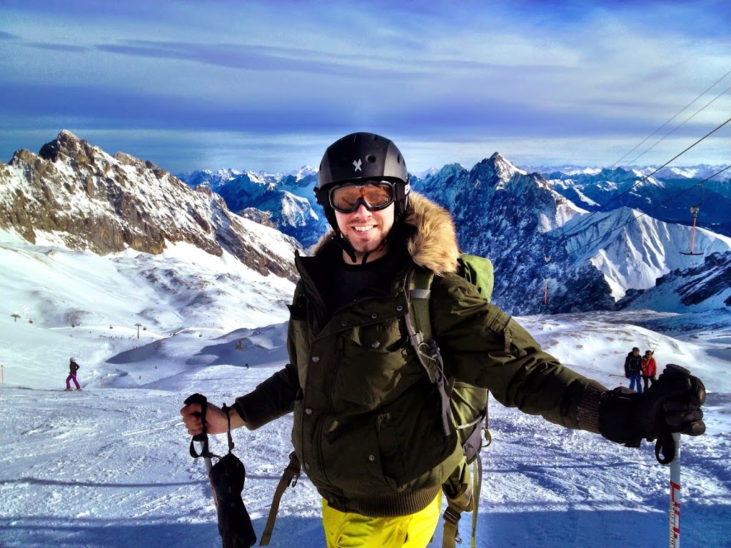 Simon Heyes - skiing on the Zugspitze, Germany