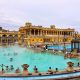 The Szechenyi thermal spa baths in Budapest, Hungary