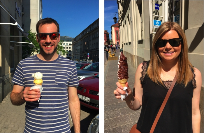 Ice Cream in Warsaw, Poland