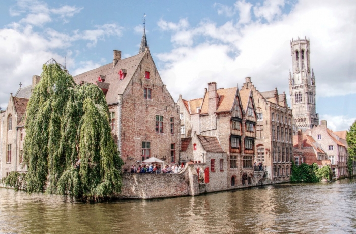 Picture postcard spot in Bruges - Rozenhoedkaai