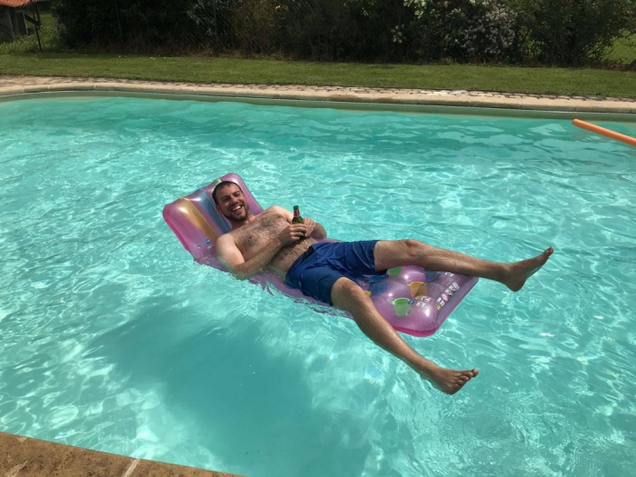 Simon Heyes - lounging around in the Loire Valley