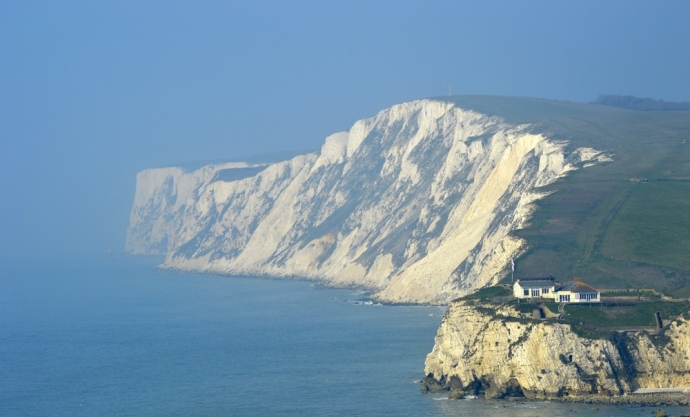 Isle Of Wight Coastal Path walking - Freshwater Bay