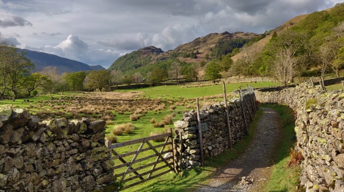 Borrowdale Valley in April - Lake District