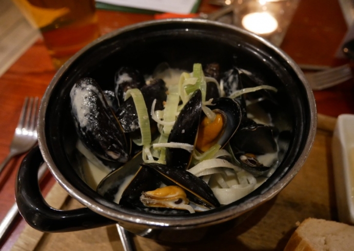 Mussels at the Oxwich bay Hotel