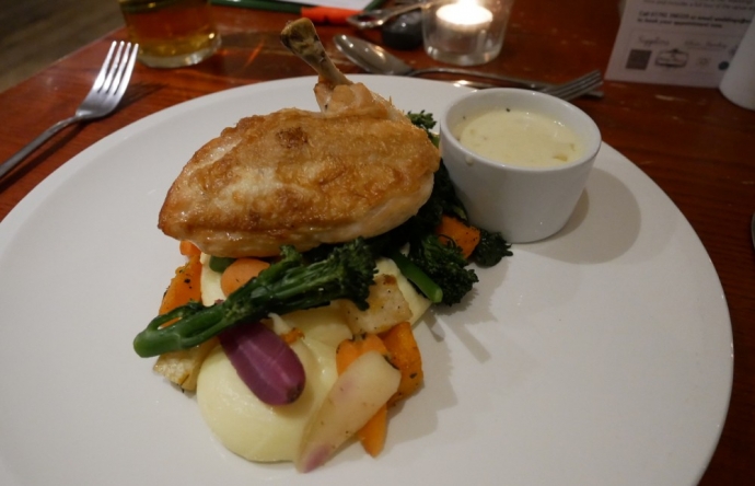 Roast Chicken - Oxwich Bay hotel