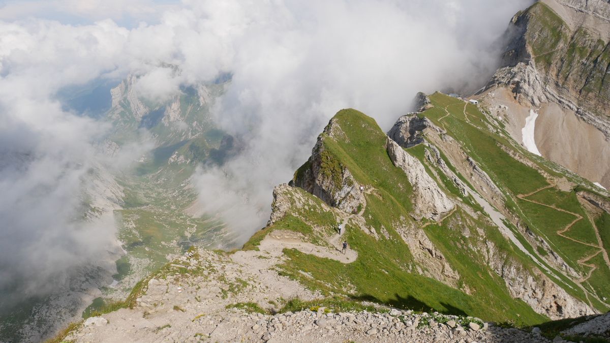 The incredible Lisengrat ridge - Swiss Alps