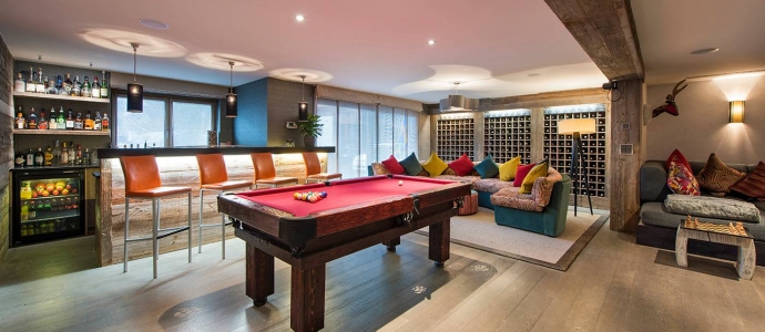 The Lodge, Verbier - Bar / Pool Table Room
