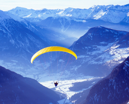 Paragliding in Verbier