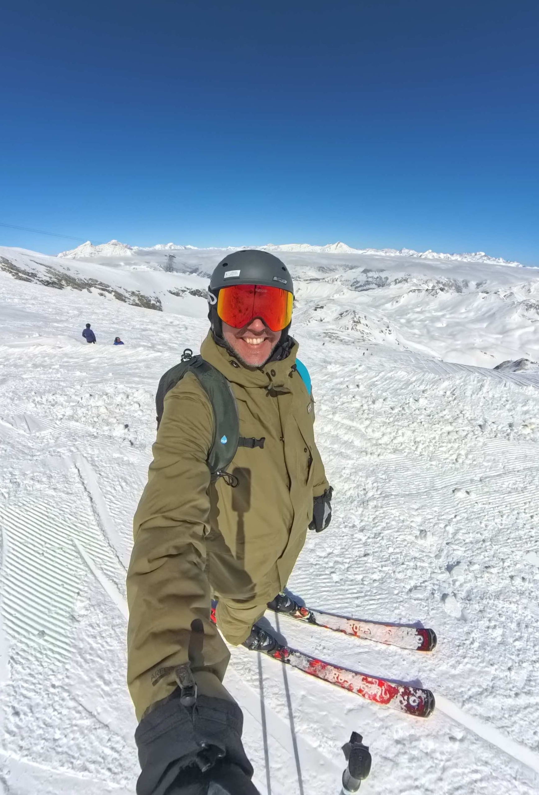 Simon skiing in Val d'Isere