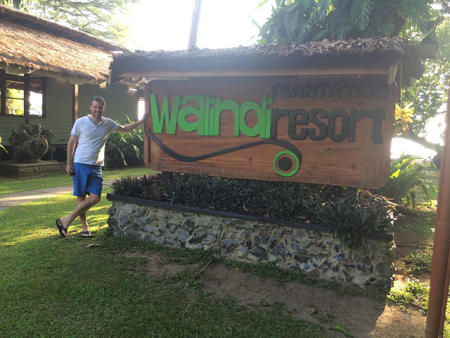 Outside Walindi Plantation Resort in Papua New Guinea