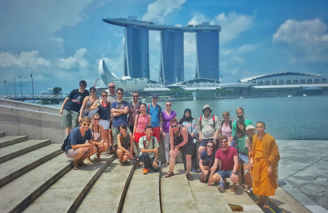 Our Singapore walking tour with Indie Singapore finished at the marina