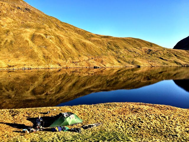 Wild Camping at Grisedale Tarn, Lake District - Microadventures