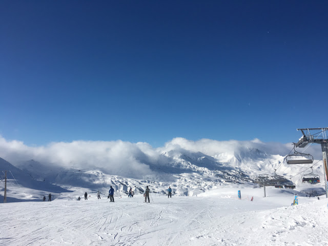 Snow sure skiing in La Plagne, France - Feb 2016