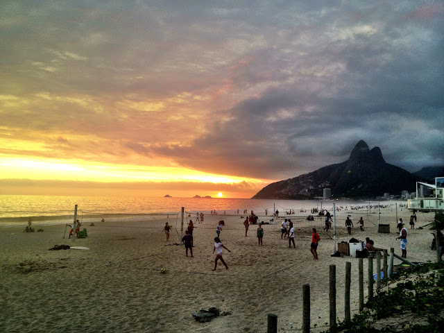 Ipanema Beach sunset