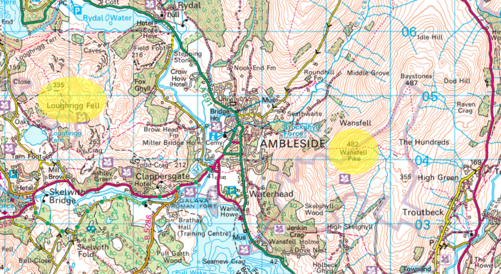 lake district cycle routes map