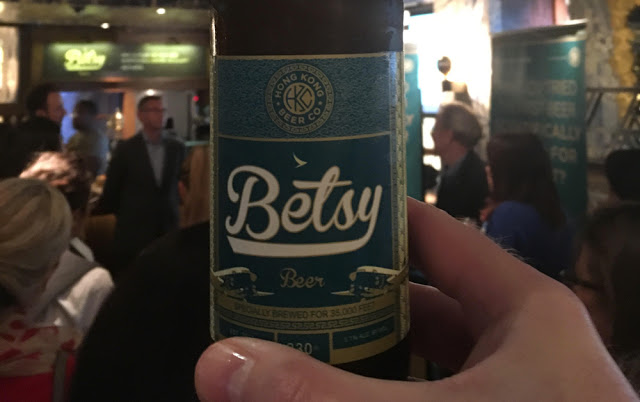 Trying a Betsy beer in London