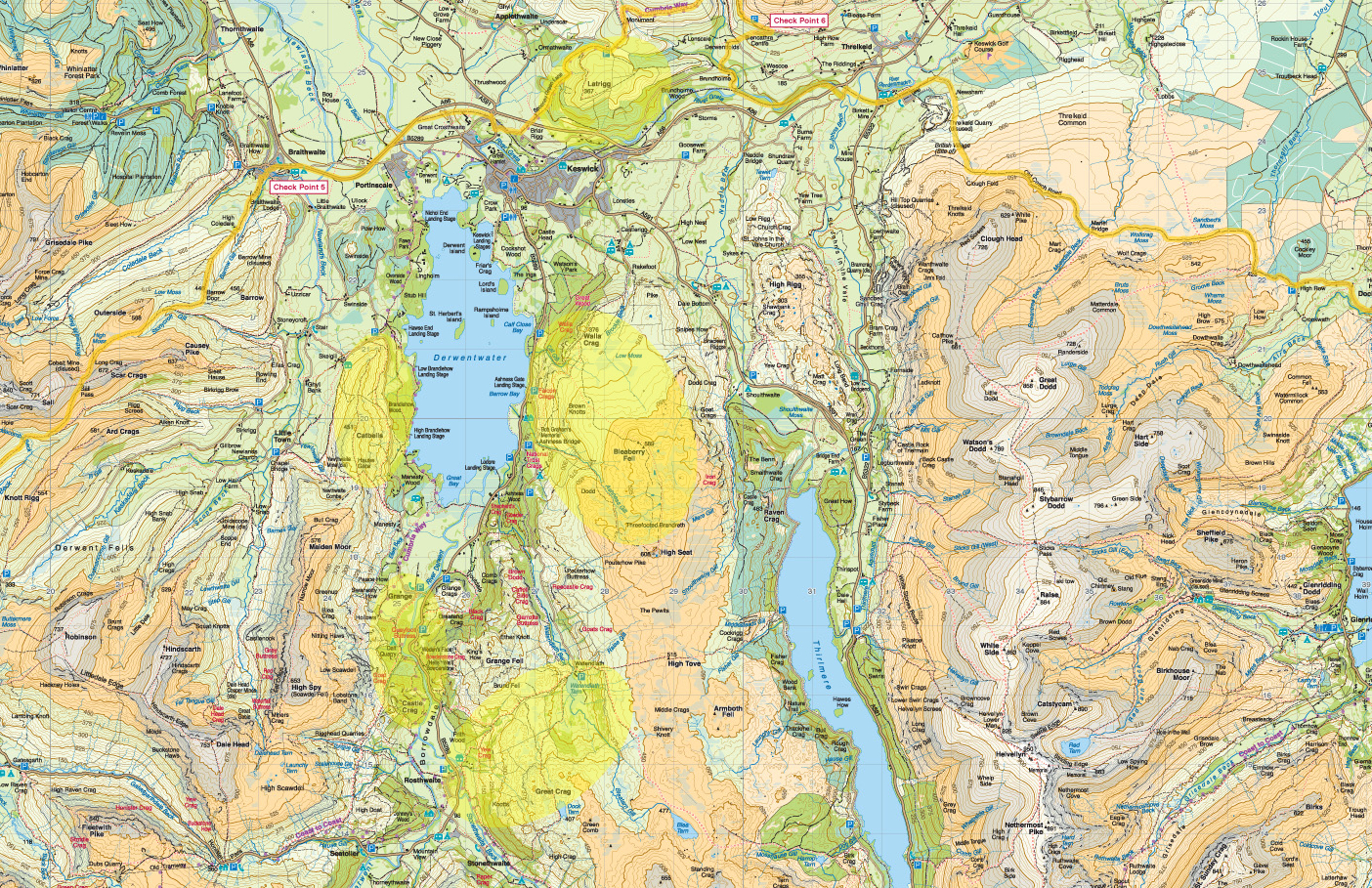 lake district cycle routes map