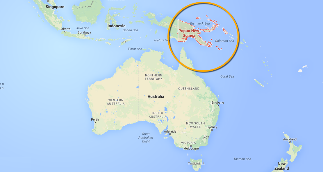 Map - Where is Papua New Guinea located?
