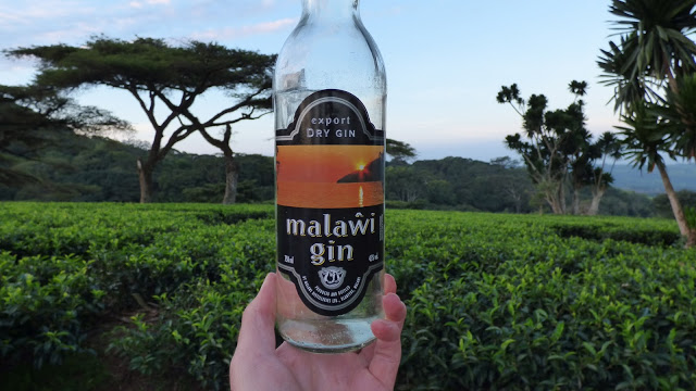 A bottle of Malawi gin - one part of the local Malawi Gin & Tonic (MGT)