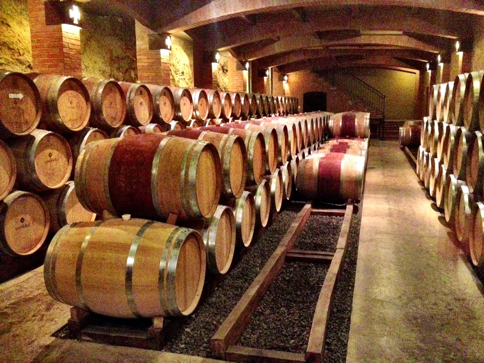 Santa Cruz winery - wine barrels galore!
