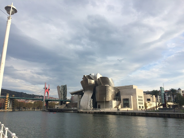 The Guggenheim museum from across the river - Bilbao