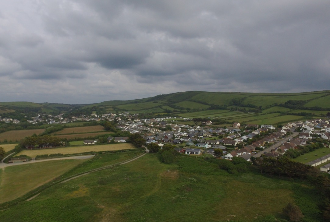 The view of Croyde Bay from a drone - Simon's JamJar
