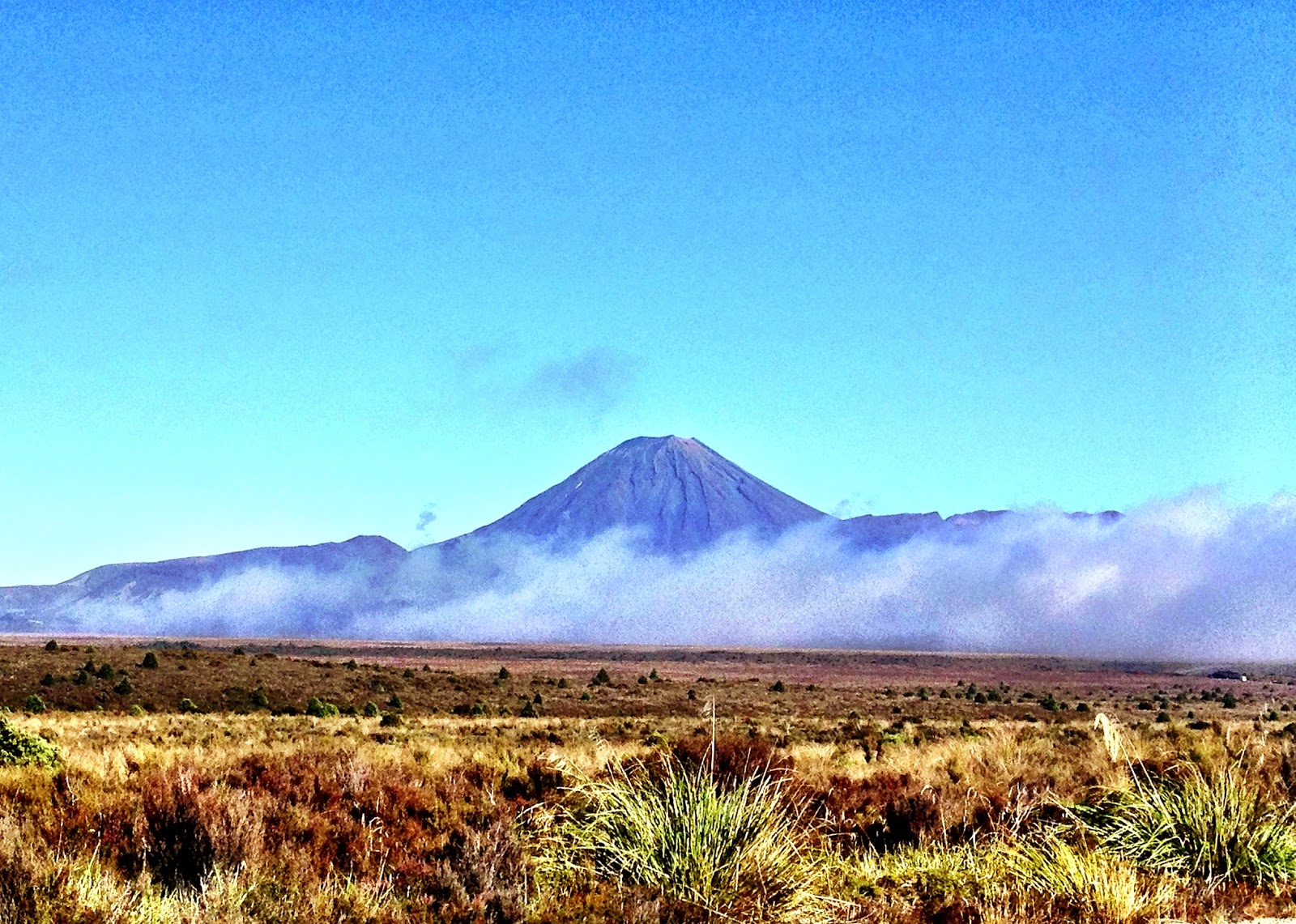 Mount Ngauruhoe from a distance - North Island, New Zealand