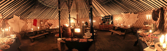 Wilderness camp with yurt and wood burner in Tignes