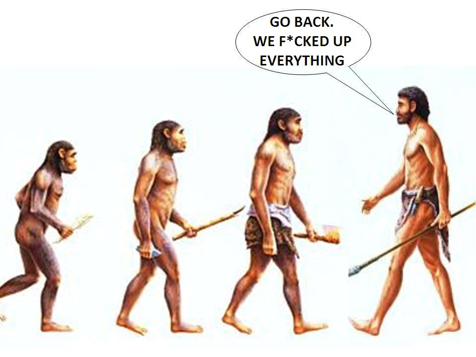 backwards evolution