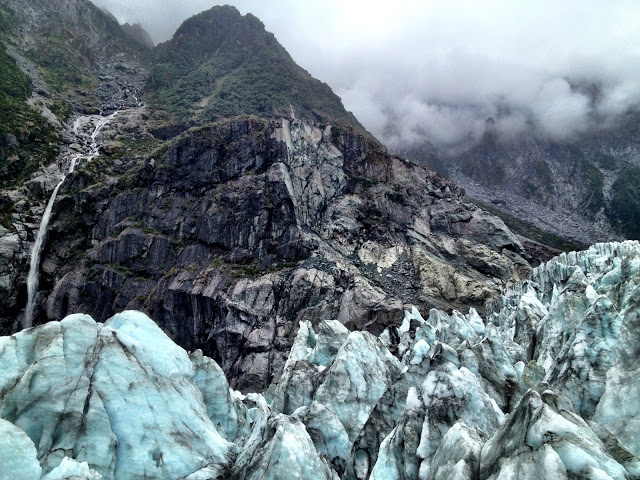 The rugged landscape of the Fox Glacier, New Zealand