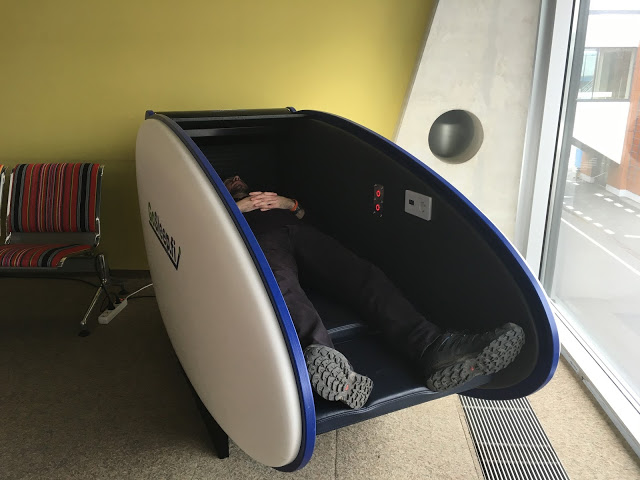 Airport Sleeping Pods - Fits a big person like me!