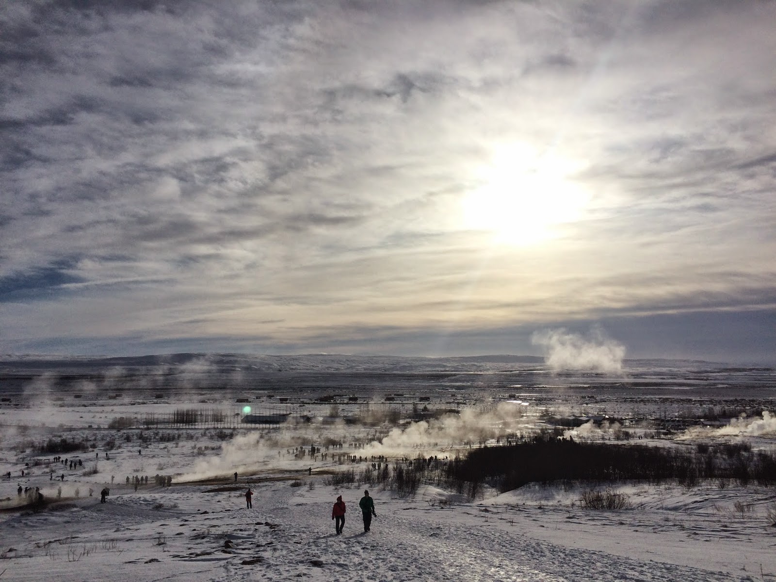 The view over the Geysir geo-thermal area - Golden Circle Tour - Iceland