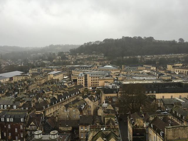 The view from Bath Abbey, looking North