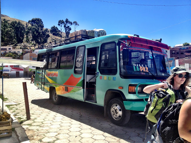 A local bus in Bolivia
