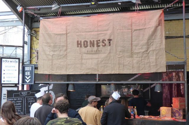 Honest Burger stand - Dalston Yard - National Burger Day 2015