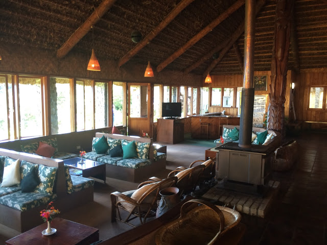 The main social area at Ambua Lodge - Tari, Papua New Guinea