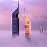 Jumeirah Emirates Towers above the clouds